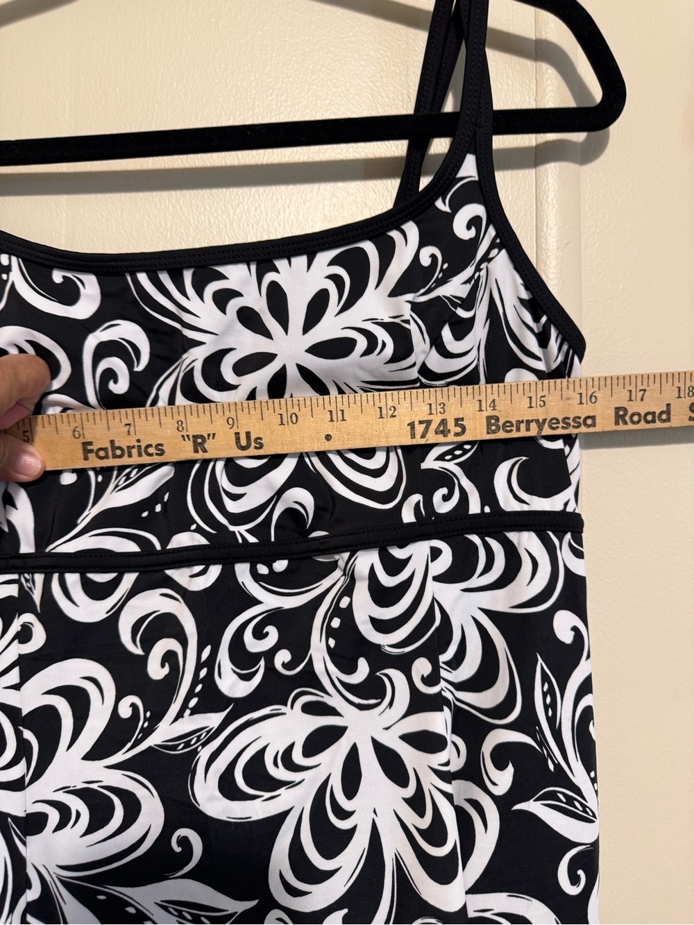 New Robby Len Colonial Paisley One Piece Tummy Shaper Swimdress size 14 - Picture 5 of 13